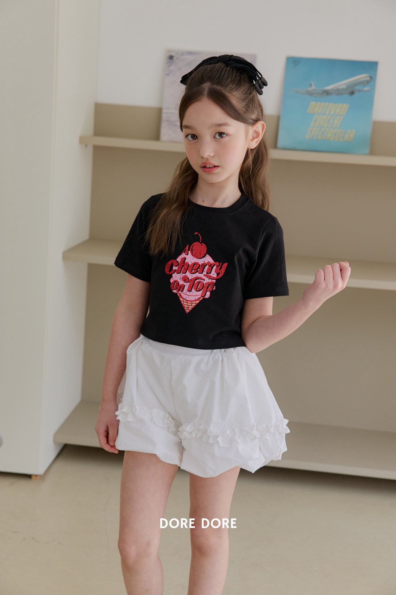 [DOREDORE] Cherry Crop Top / [도레도레] 체리크롭티