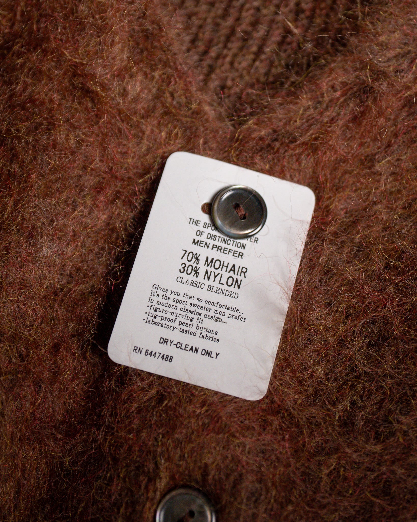 Authentic Reproduction Products®】Premium Classic Mohair Cardigan