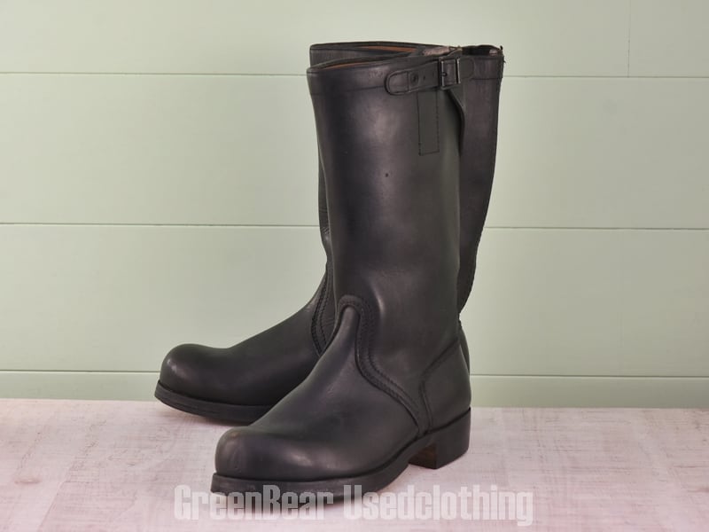 ビンテージ軍ブーツ良い味黒ブラックメンズ4226cmZ156 | 古着屋GreenBear