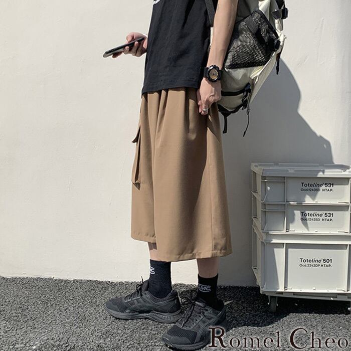 お支払い確認後20日以内発送】RomelCheo 7分丈 クロップドパンツ お支払い確認後20日以内発送】RomelCheo 7分丈 クロップドパンツ