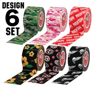 6巻set-ロックテープ-スタンダード-デザイン / ROCKTAPE 5cm*5m  standard  Design６