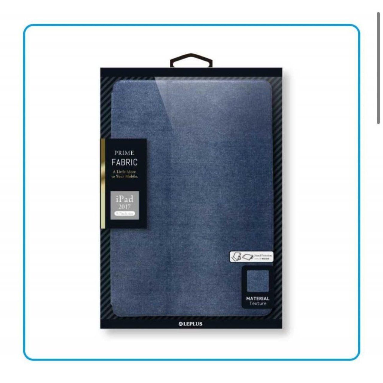 iPad 9.7インチ 2017/2018 薄型ファブリックケース PRIME Fabric デニム スタンド