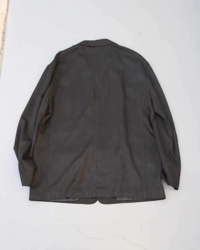 drop shoulder satin jacket