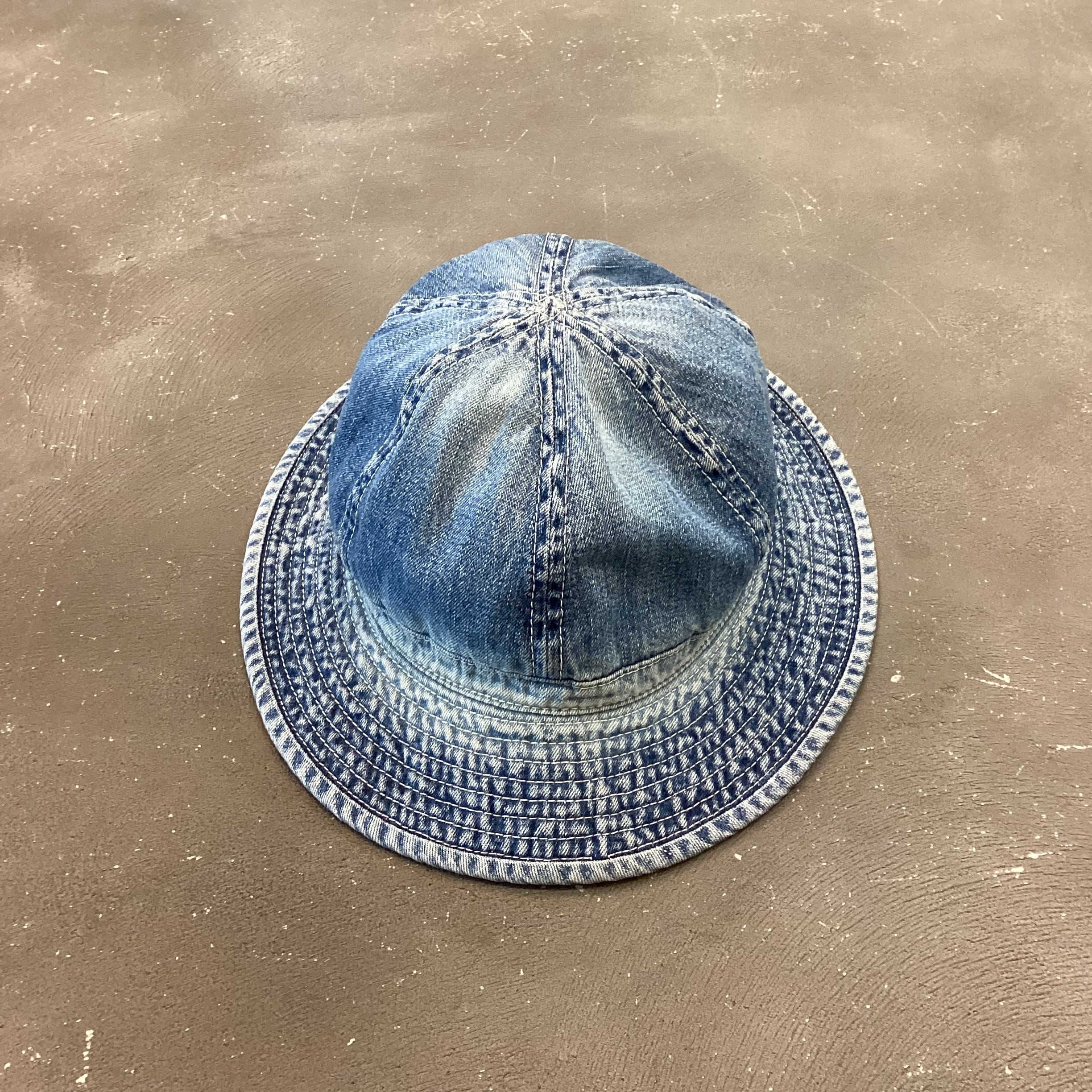 30s 40s U.S.ARMY M-37 Denim Hat 30年代 40年代 アメリカ陸軍 米軍実物 M37 デニムハット グッドフェード |  terrace_vintage.used powered by BASE