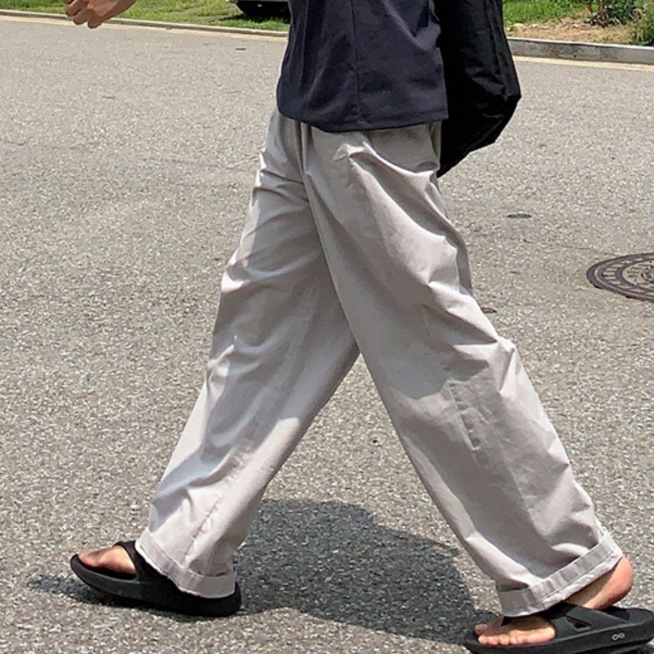 ストレートドレープワイドパンツ 　MT0080446