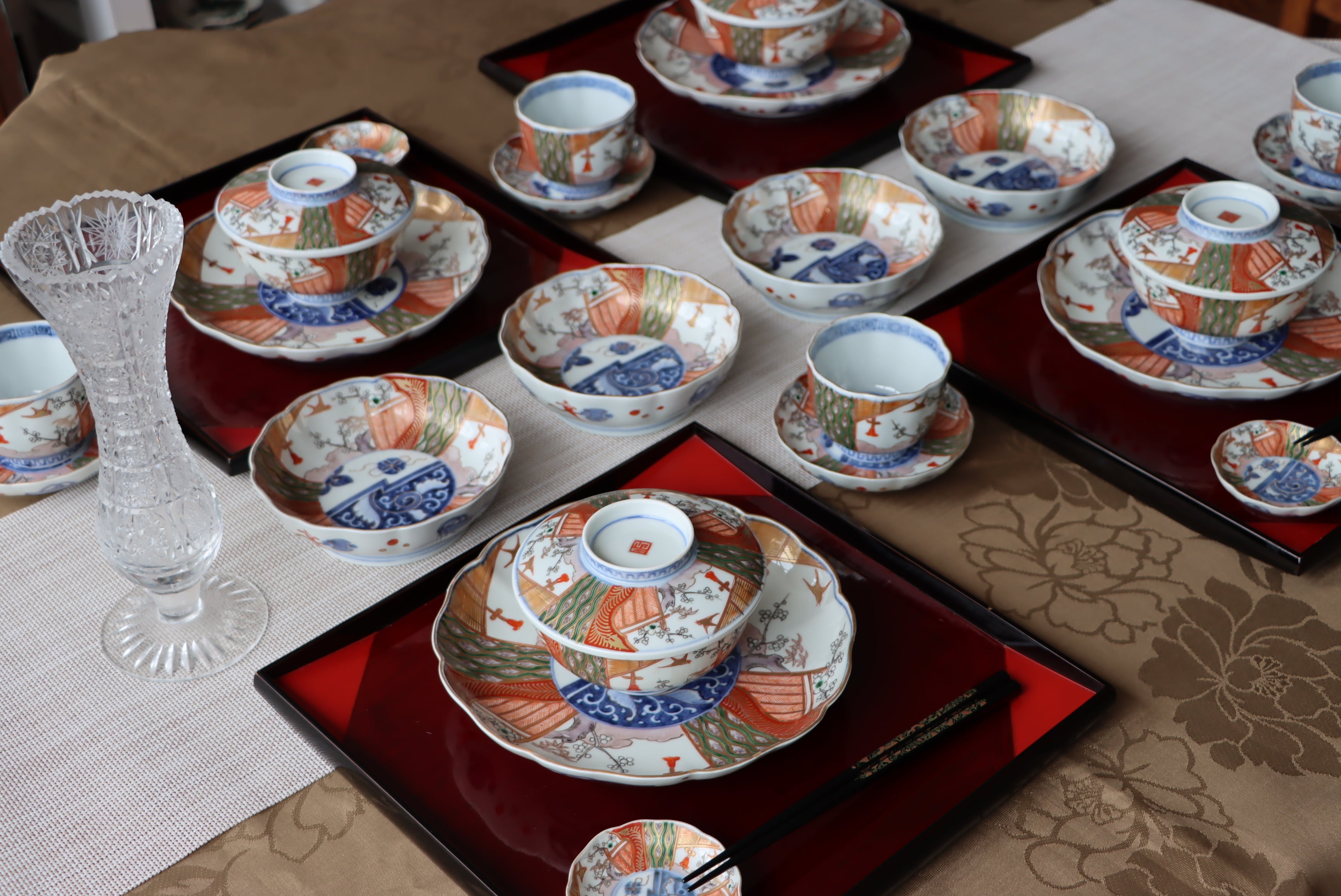 伊万里焼 色絵 花鳥文 膾皿 通りもの/Imari 