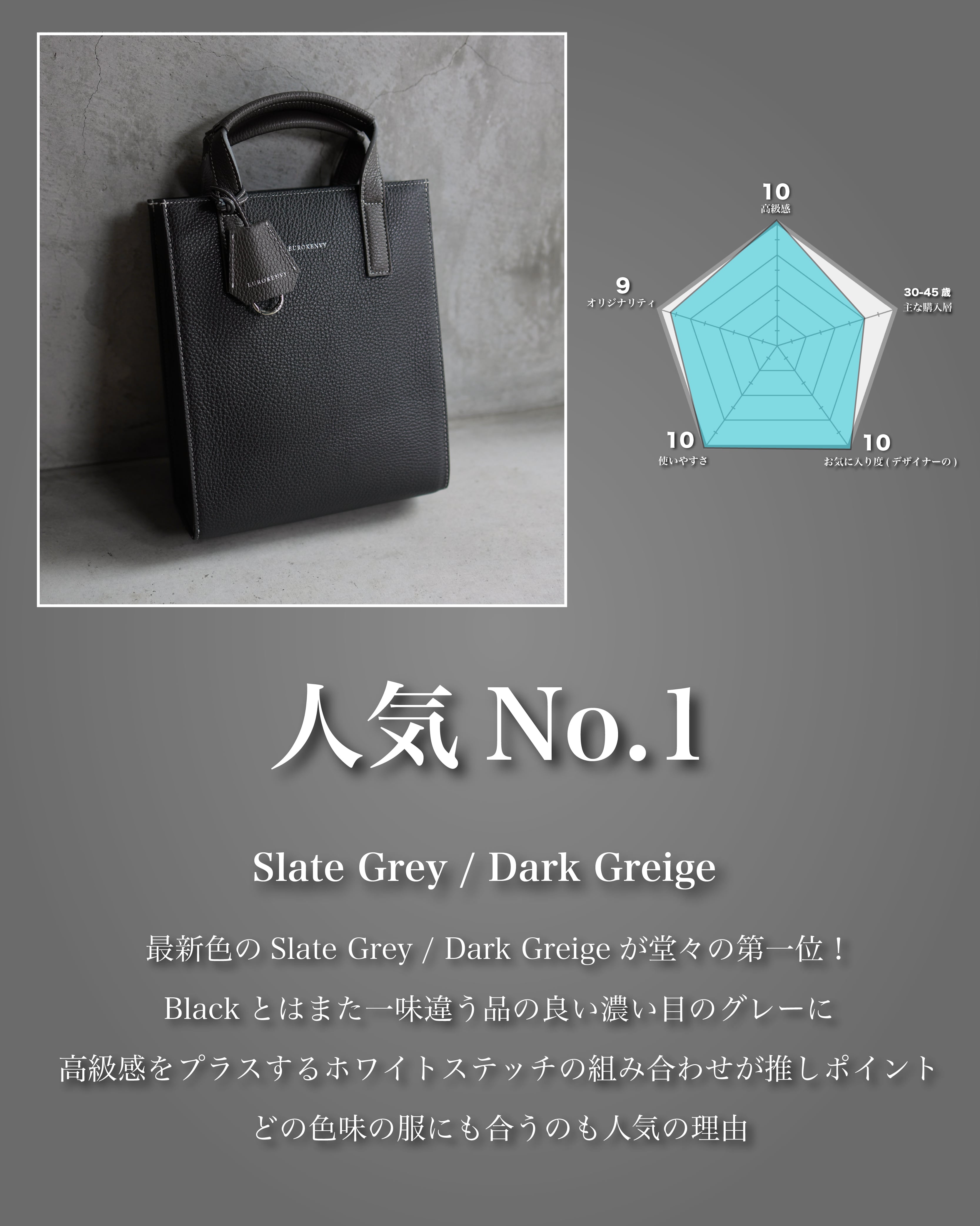 Eurokenvy トートバッグ 高級】A-croire Metal Leather Mini Totebag【EUROKENVY®︎ Original