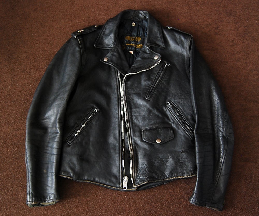 schottワンスターホースハイド黒タグ