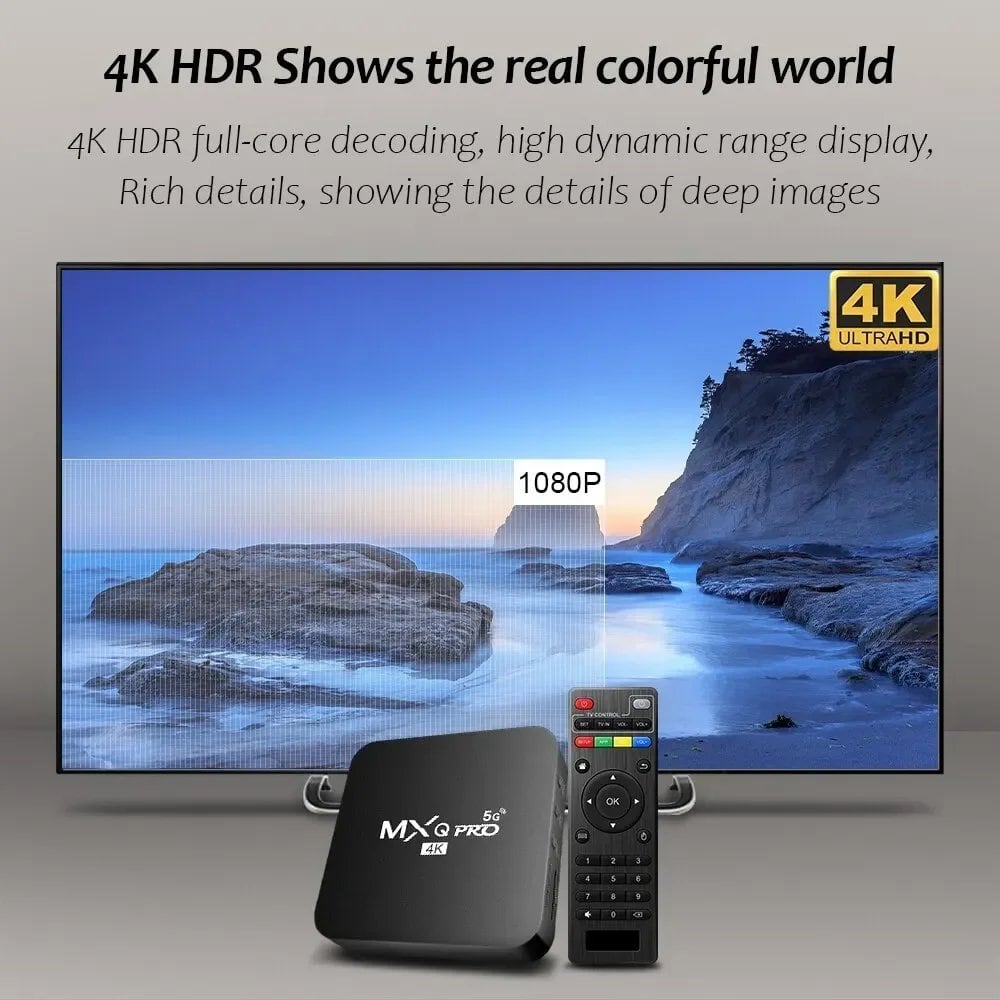 MXQ-PRO 4K HDスマートTVボックス: Android 10搭載 S22d7729691356 | e