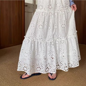 High waist lace skirt