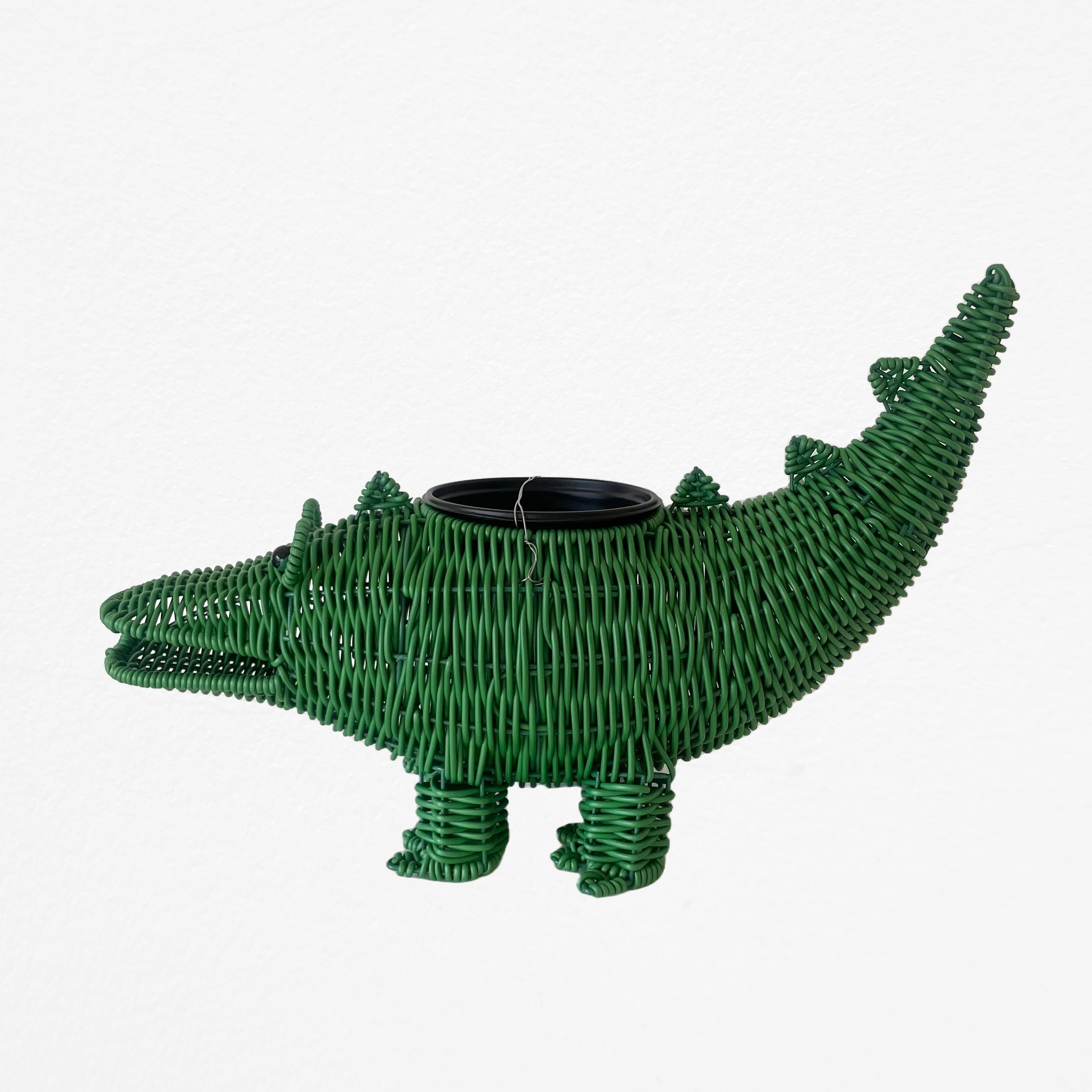 Crocodile Woven Planter w46cm×D16cm×H25cmクロコダイル ワニ