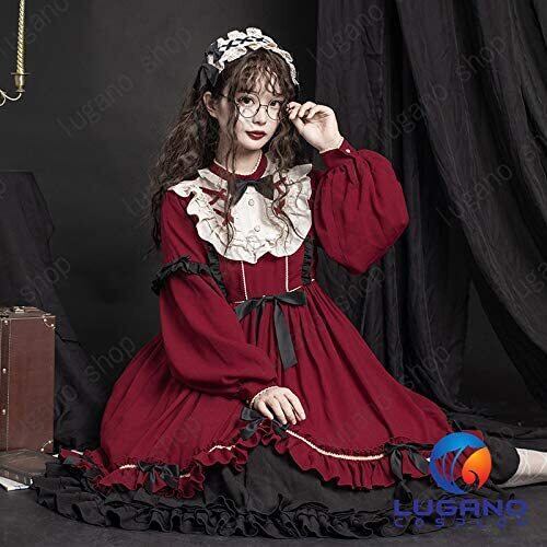 KL001 萌えゴシック ロリータ風 Sweet Gothic Lolita風 ワンピース
