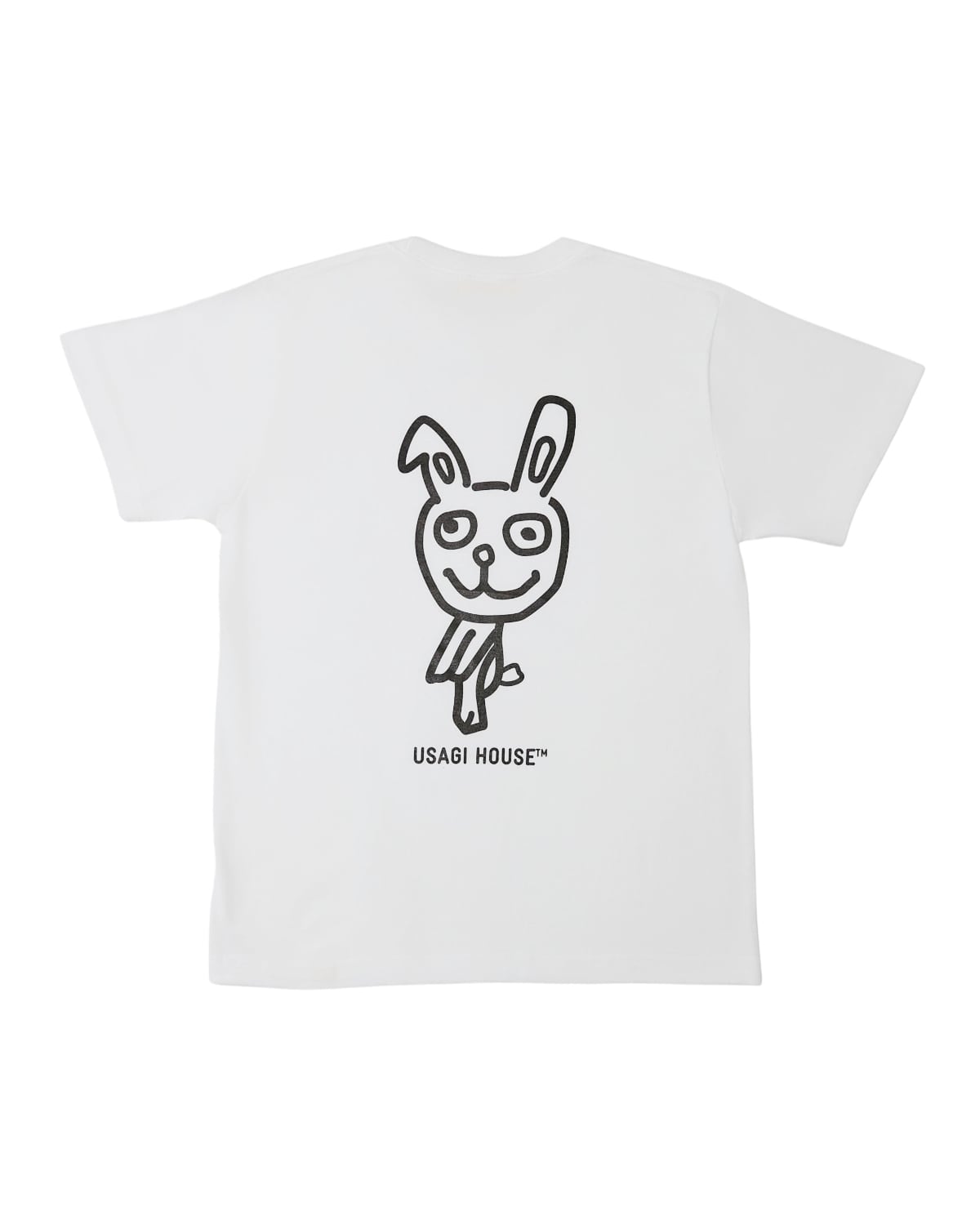 USAGI PRINT T-SHIRT WHITE | USAGI HOUSE