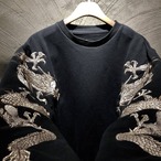 Dragon Embroidered Sweatshirt 2color【G1069】