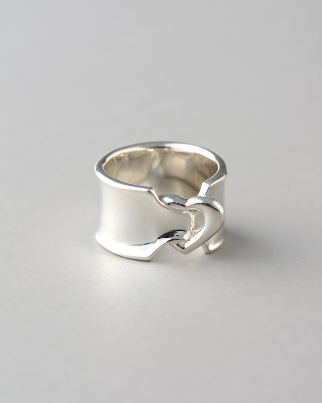 ribbon LOVERING.幅広 SILVER925 #00614-sv　りぼんラブリング幅広/シルバー925