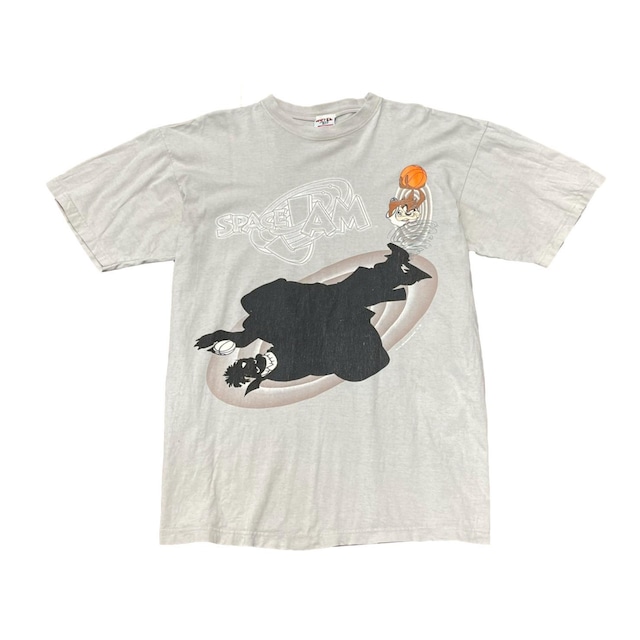 SPACE JAM 1996 TAZMANIAN DEVIL SHADOW TEE IVORY LARGE 5423