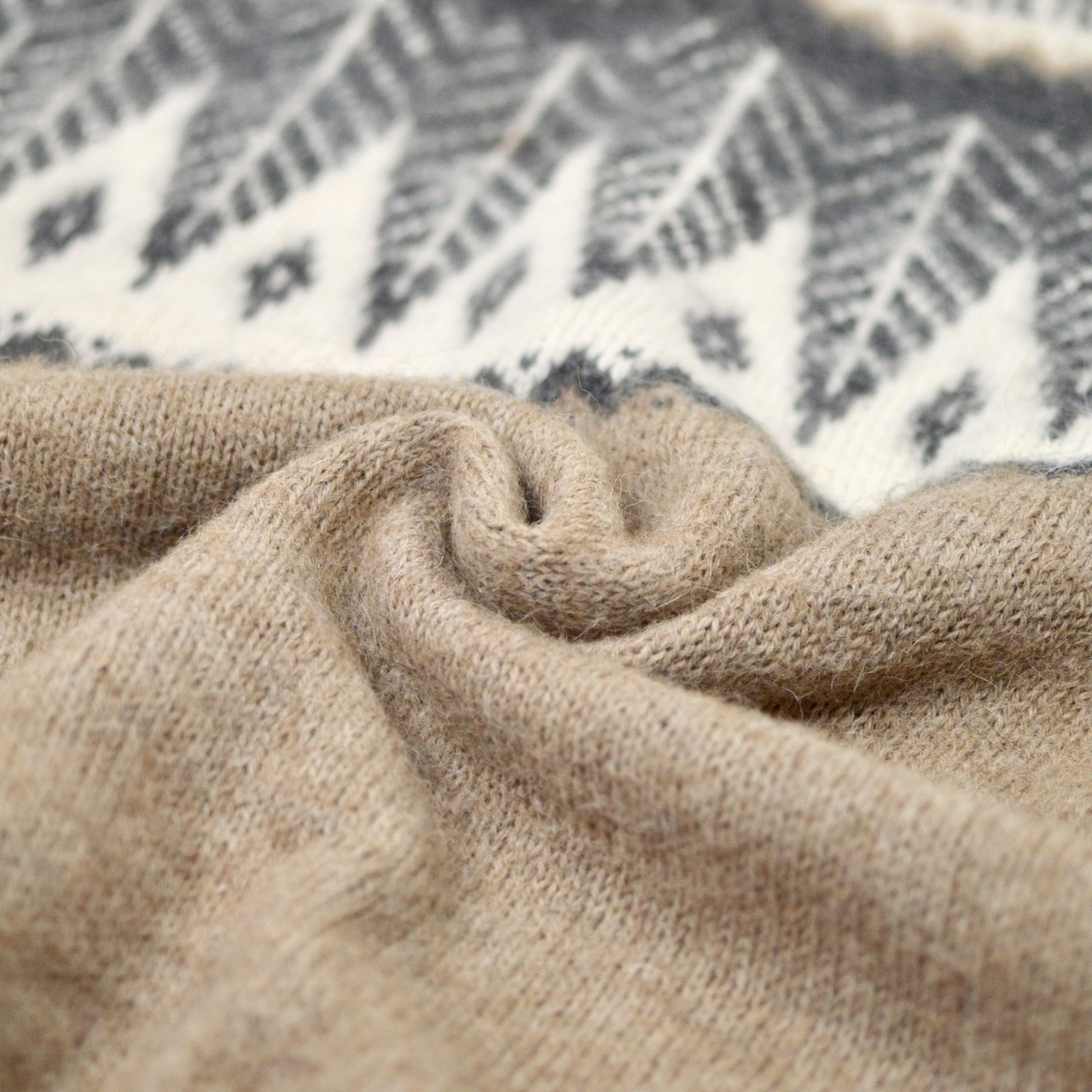 mohair blend nordic knit