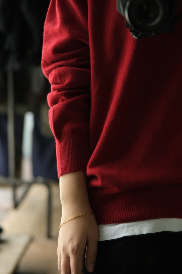 Utah/"Jos. A. Bank" v-neck cashmere sweater/red