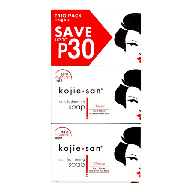 【1pack】Kojie san Skin Lightening Soap 100gx3pcs