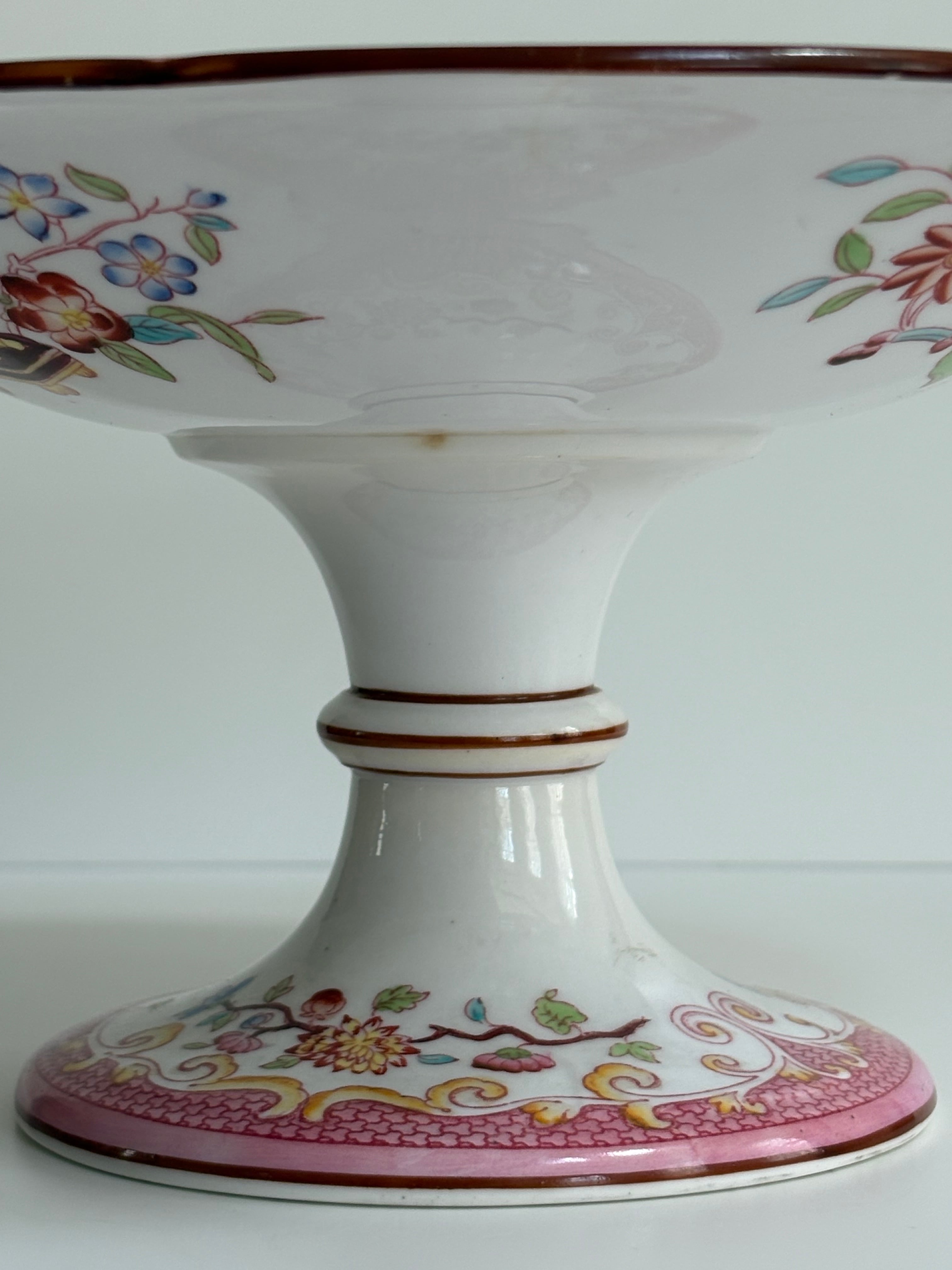 サルグミンヌ MINTON No.235（ミントン）コンポティエ（手描きの花模様