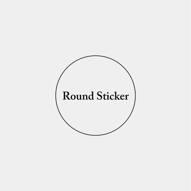 Round Sticker_円形ステッカー_30mm_200枚