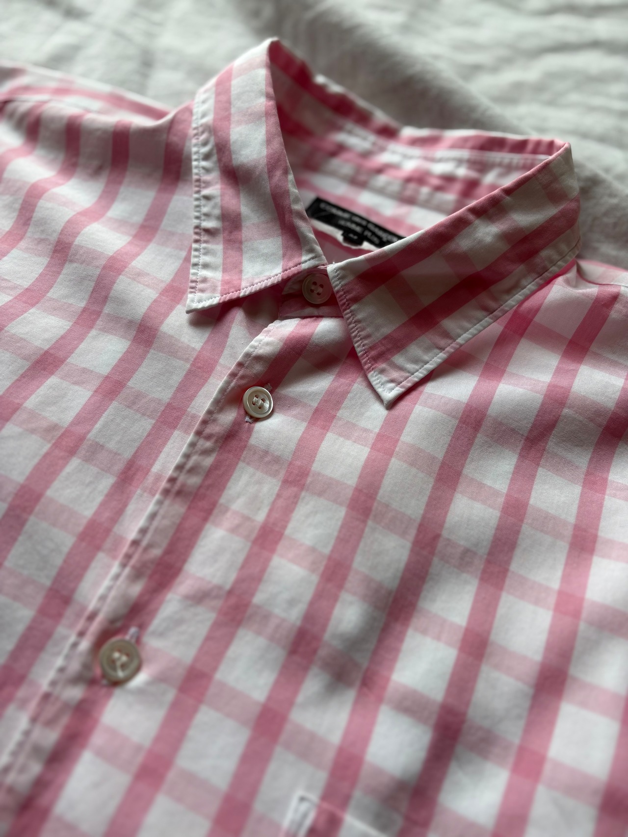 “Comme des Garçons homme plus” 2007 Gingham check S/S shirt