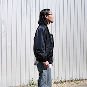 Leh / Bonber Jacket とBOWWOWのネルシャツ、モーターサイクルパンツ