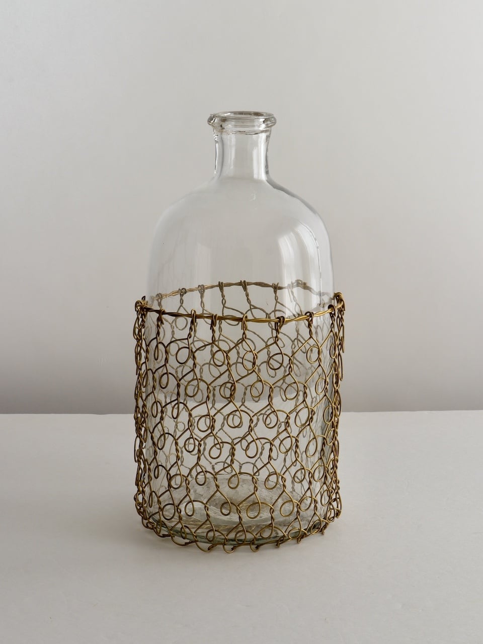 ガラスと真鍮ワイヤーのボトル｜Wire Bottle – Van Verre