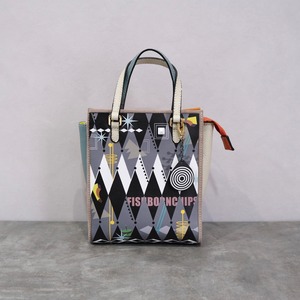 LEATHER SQUARE BAG “Fanky”【Fish Born Chips】