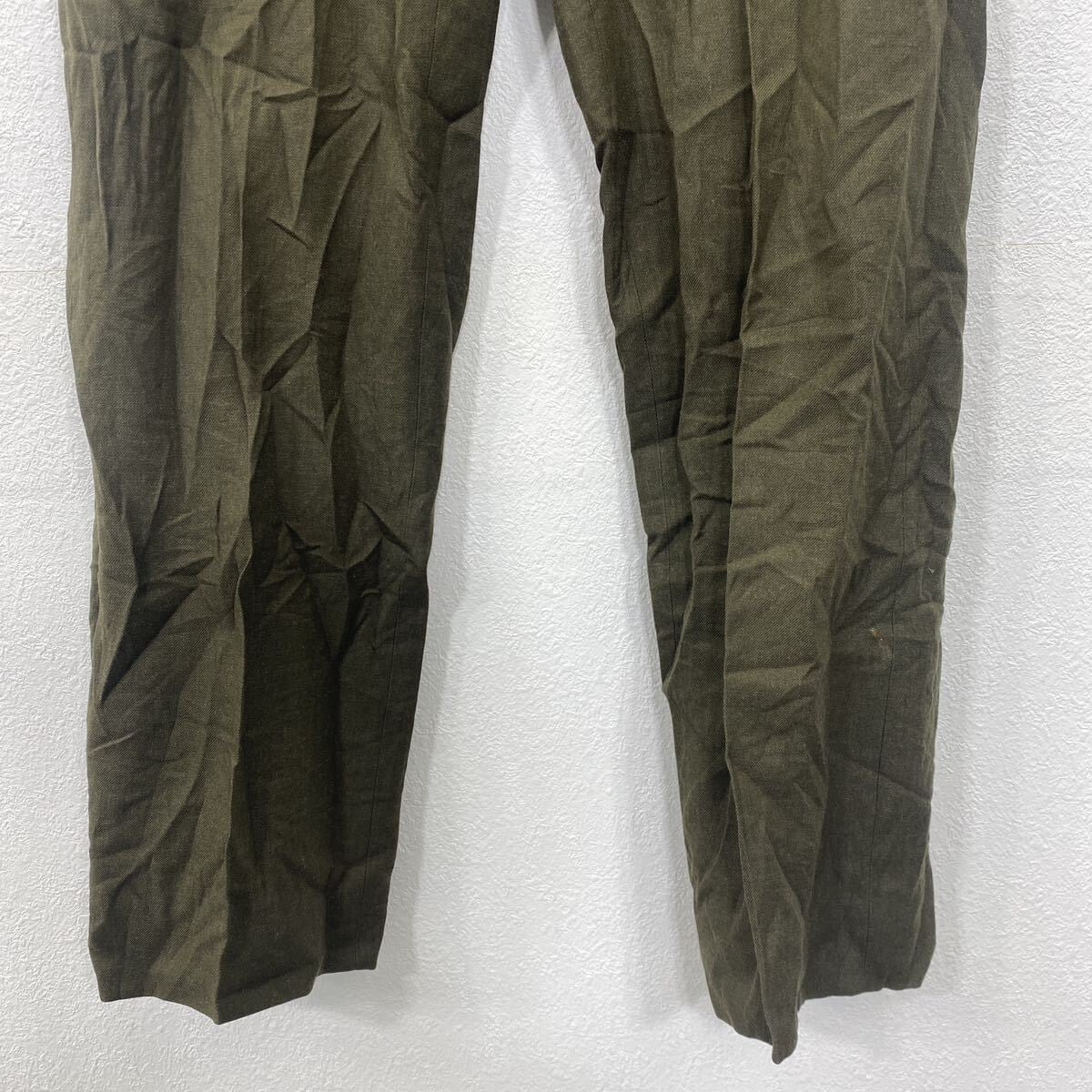 ミリタリー トラウザーズパンツ W33 ウール RAPIDジッパー 古着卸