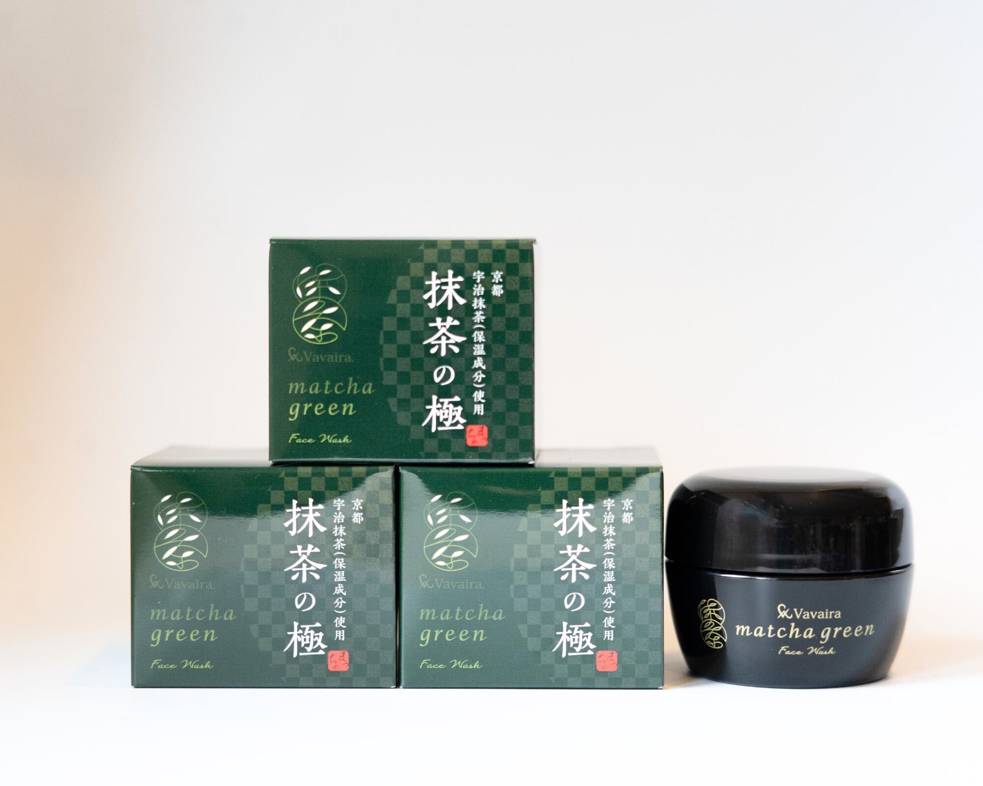 洗顔 Vavaira matcha green 抹茶洗顔 50g 3個セット ジャータイプ ヴァヴァイラ スキンケア vavaira