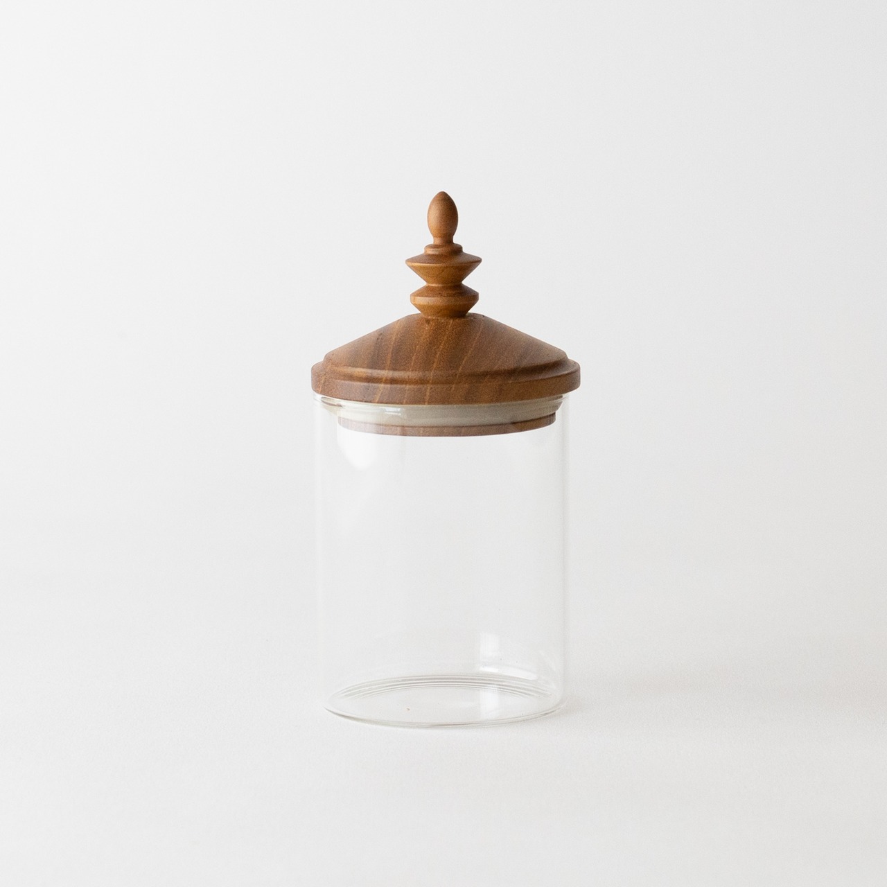 Wood Classic Glass Canister
