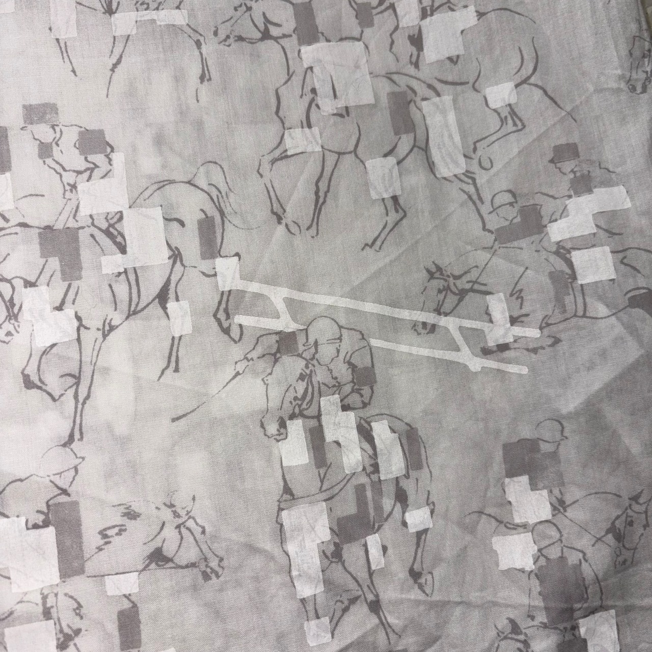 2023ss HERMES aop white shirt “Saut en Calques”