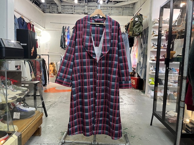 MASSES FLANNEL GOWN COAT GREY/ RED SMALL 38799