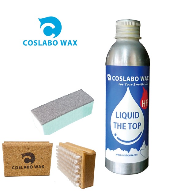 コスラボワックス Coslabo Wax リキッド トップ コルク ナイロンブラシ セット Liquid The Top Cork