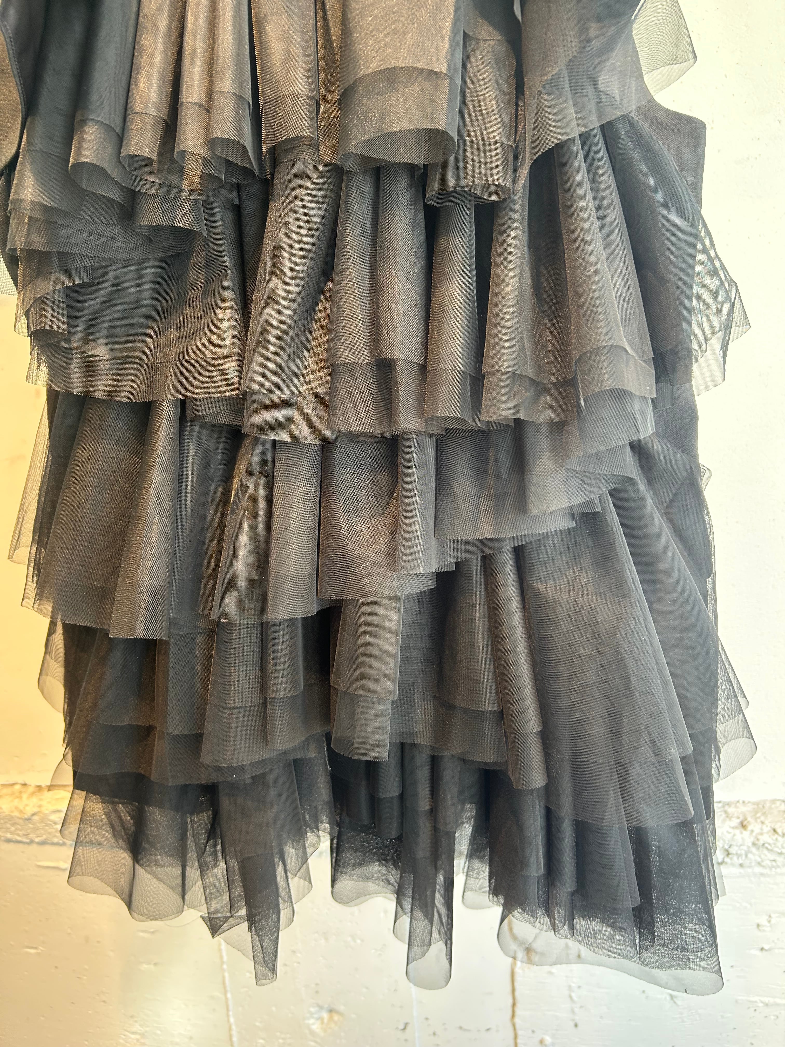 VIVIANO back tulle sleeveless blazer | AAR