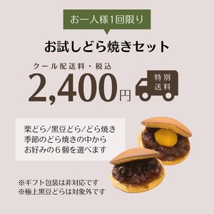 【クール送料込】お試しどら焼きセット（初回限定価格）