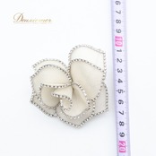 vendome boutique ヴァンドームブティック ブローチ 薔薇 花 シルバー ホワイト系 シルバー系 フォーマル 正装 ダンス パーティ 発表会 小物 飾り 装飾 アクセサリー 入学式 卒業式 小道具 飾りつけ 結婚式 おしゃれ 上品 レディース 華やか かわいい