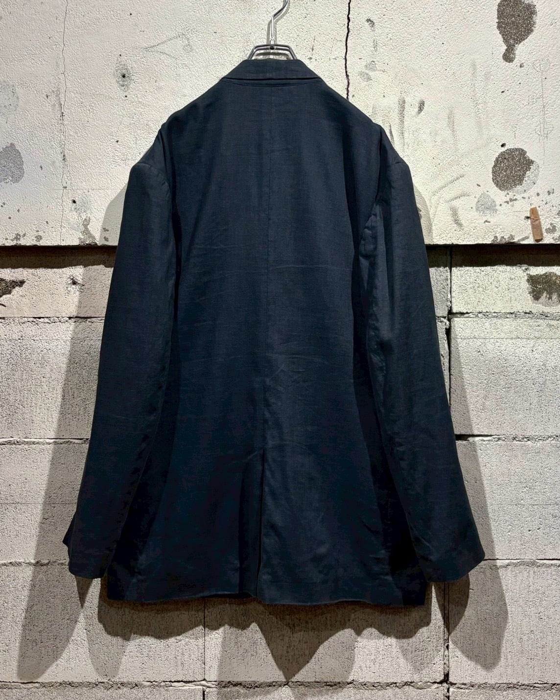 Caka otto】“DONNA KARAN” Minimal Design Linen Tailored Jacket