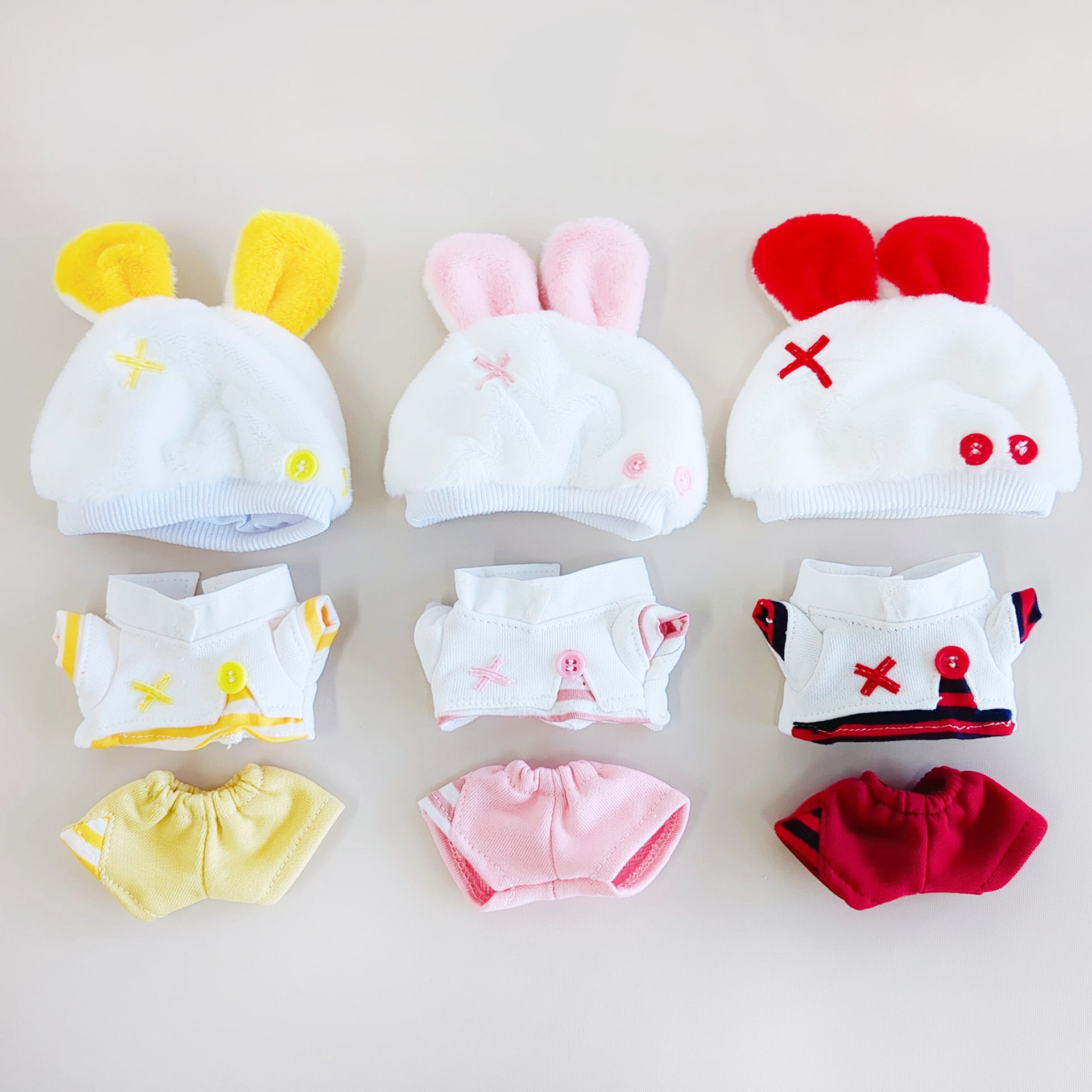 5Q-1245【10cm】推しカラーうさみみ帽のセット | Little Closet