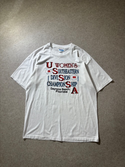 1990年の女子ソフトボール大会の記念Tシャツ