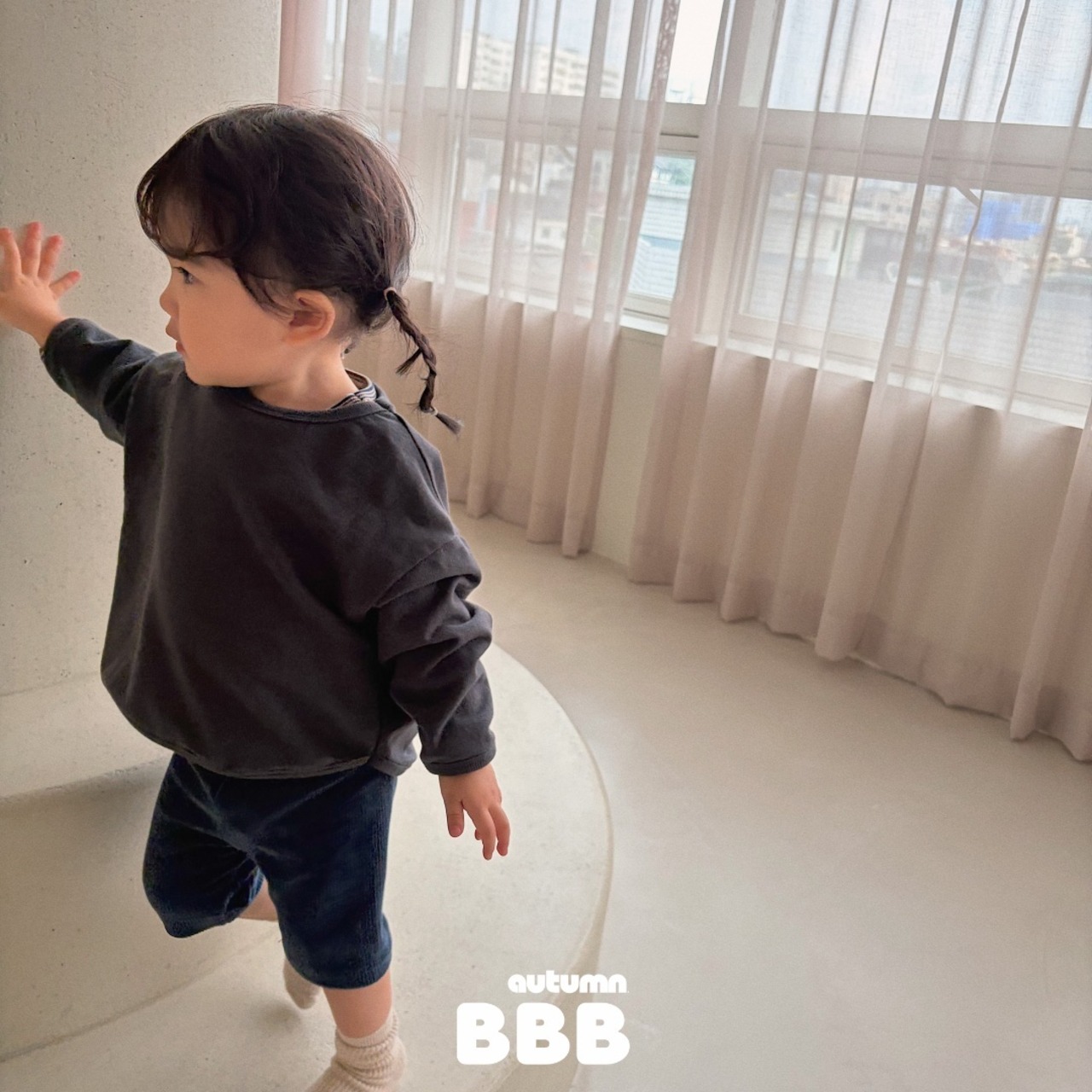 韓国子供服 / 26Autumn / 〖取寄〗BBB / パンパン無地Tシャツ / ユニセックス / キッズ服 *XXS~XL*