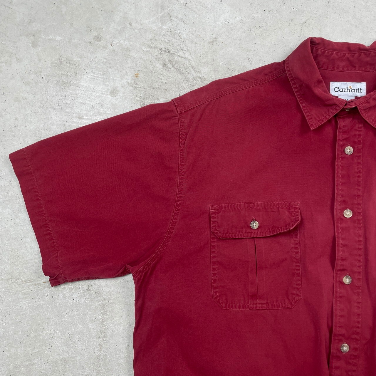 Carhartt カーハート 半袖 ワークシャツ コットン メンズ2XL相当 古着 