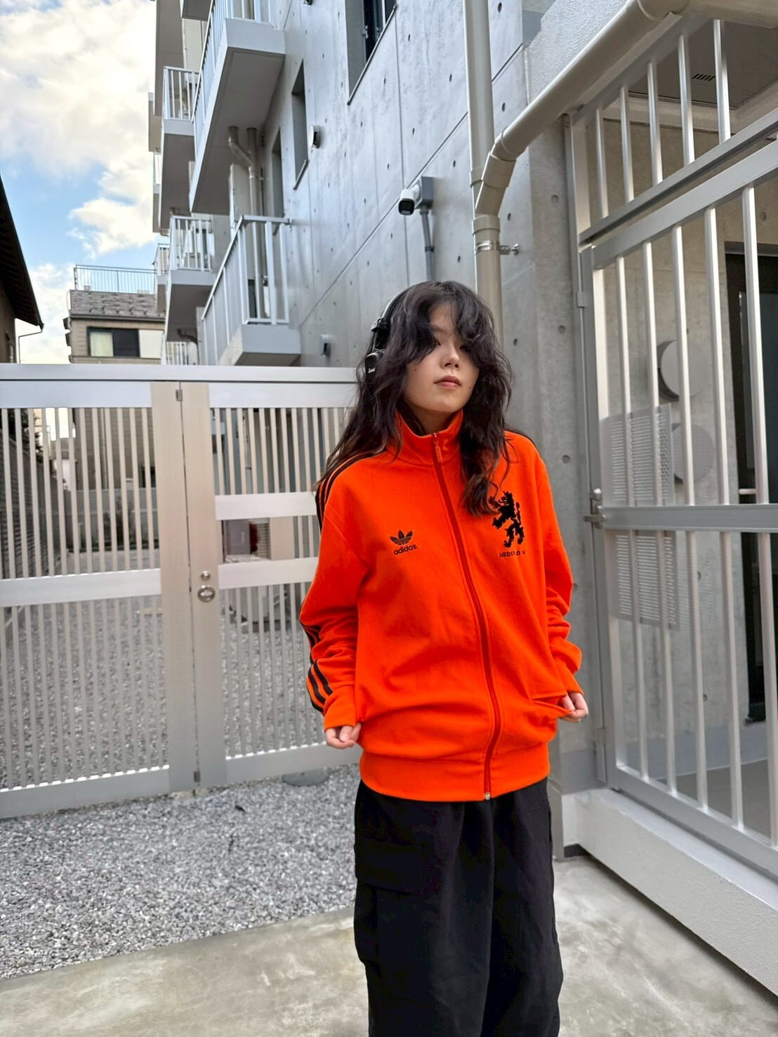 adidas NEDERLAND 74 Track Jacket / Orange × Black | mesen