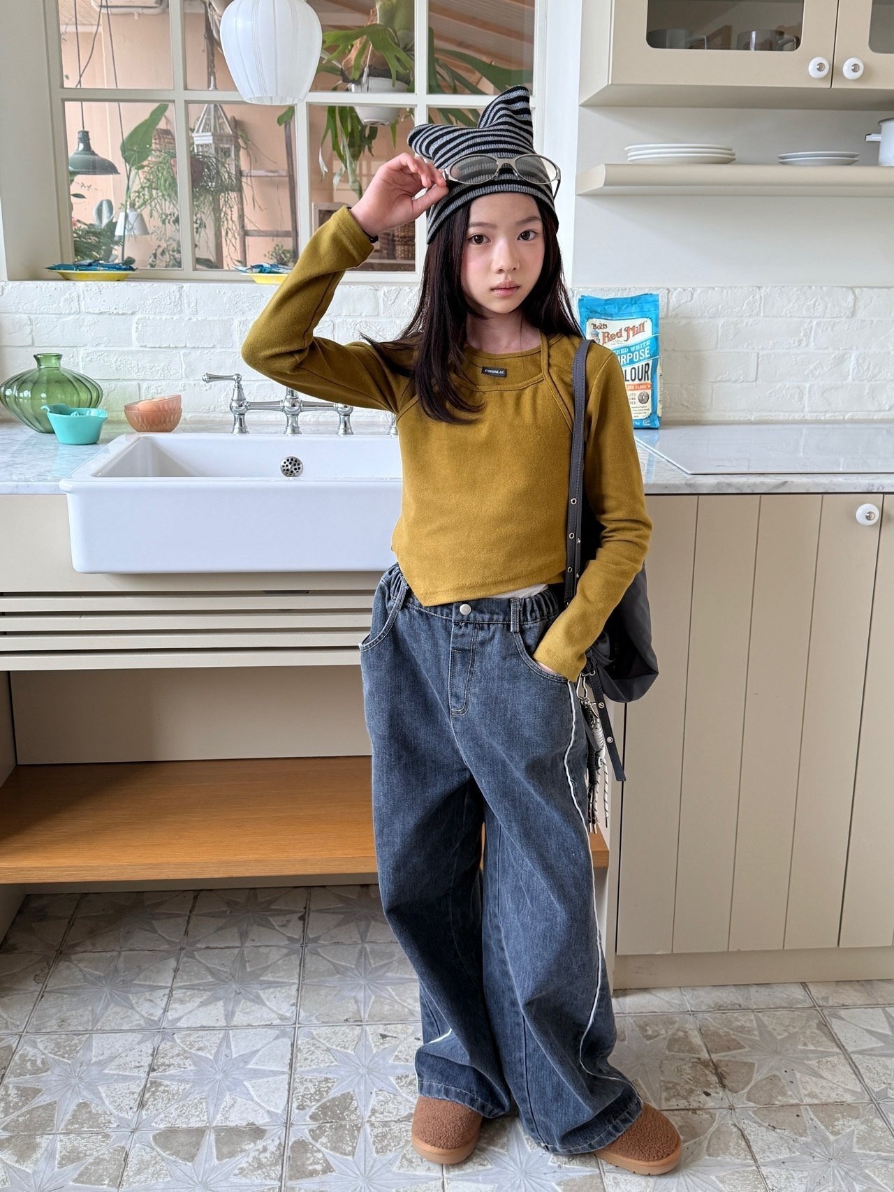 COMMA［取寄］bingzul brushed denim pants 26winter