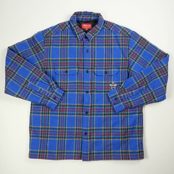 Size【S】 SUPREME シュプリーム 21AW Quilted Plaid Flannel Shirt ...
