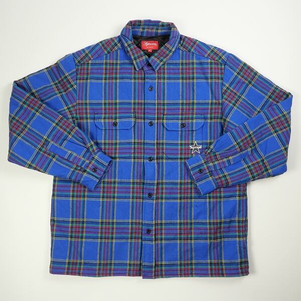Supreme Quilted Plaid Flannel Shirt Sサイズ Sサイズ supreme