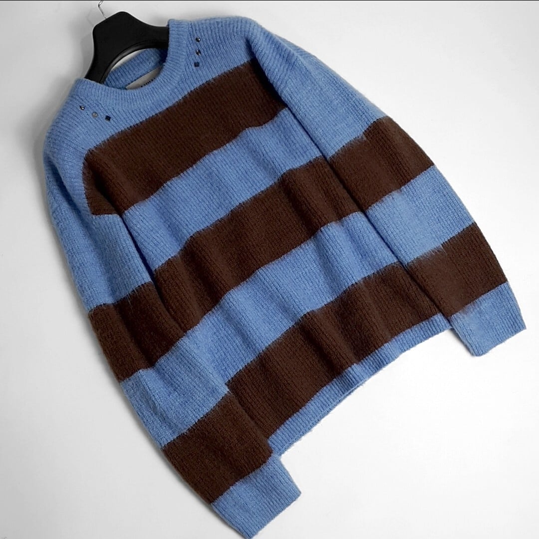 ☆Stray Kids ハン 着用！！【GAKIHARA】cobain mild hair stripe knit
