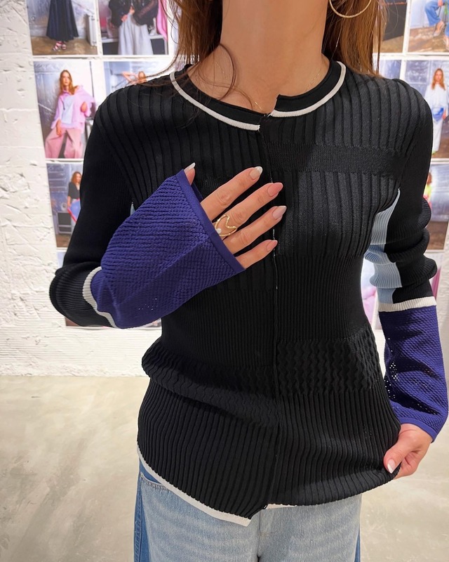 アウラアイラ AULA AILA OFF-CENTER RIB KNIT