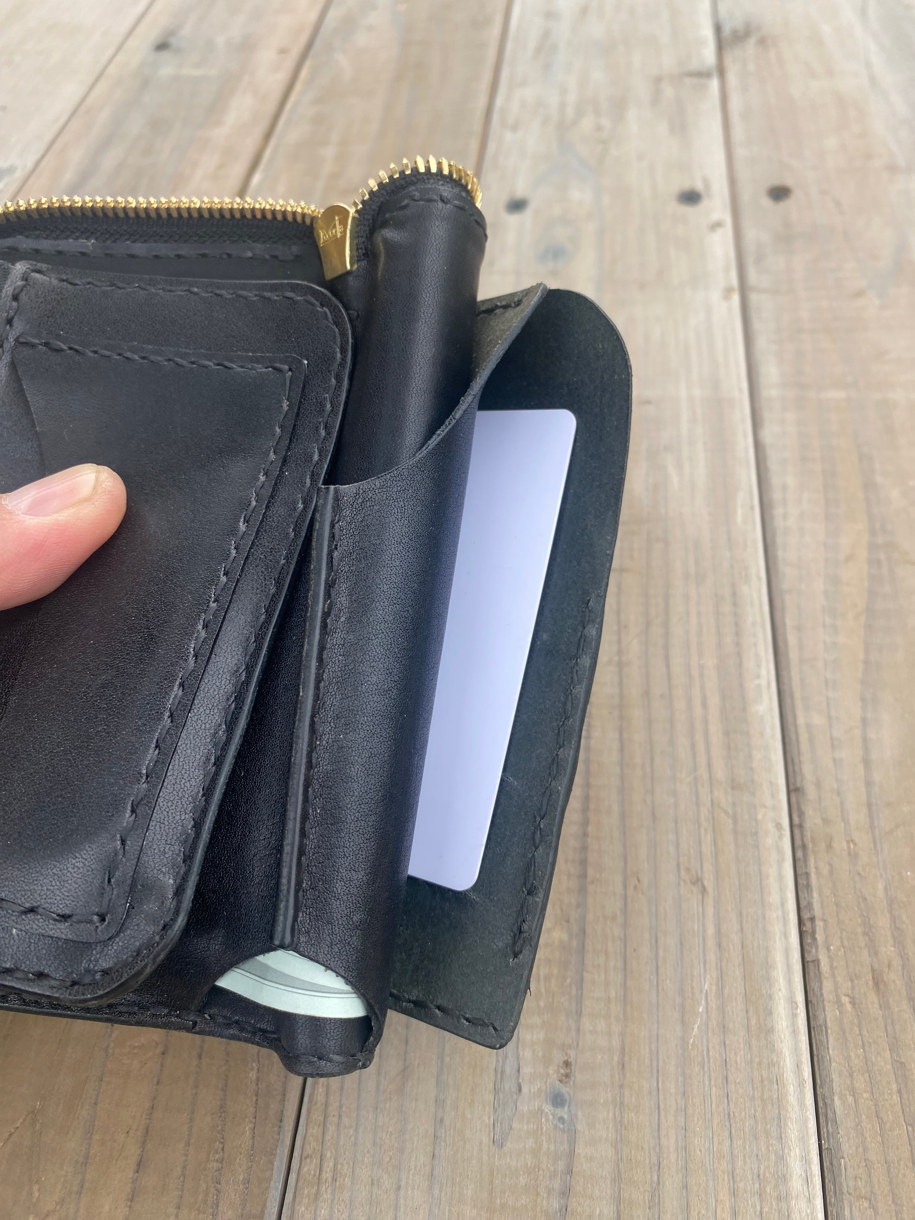 マトリクスLジップミドルウォレット | Leather Craft Chaos13